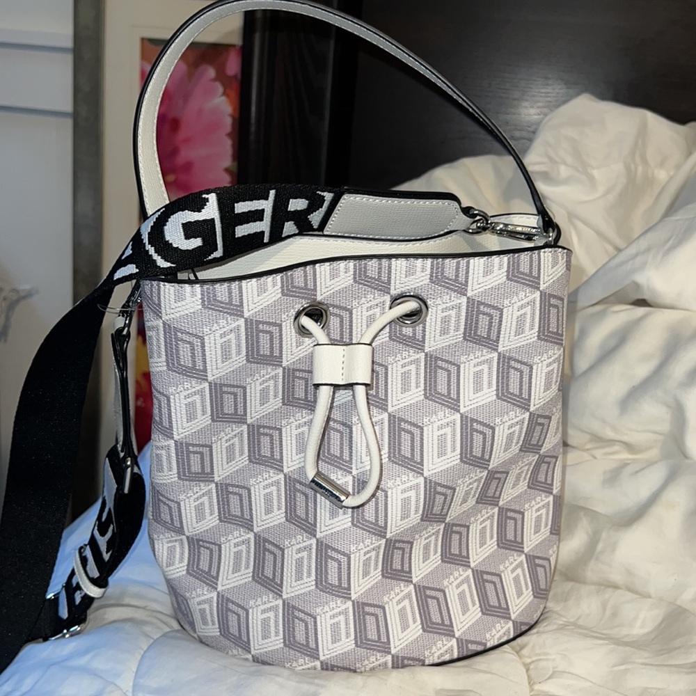 Karl Lagerfeld Paris Adelle Crossbody Bucket Bag